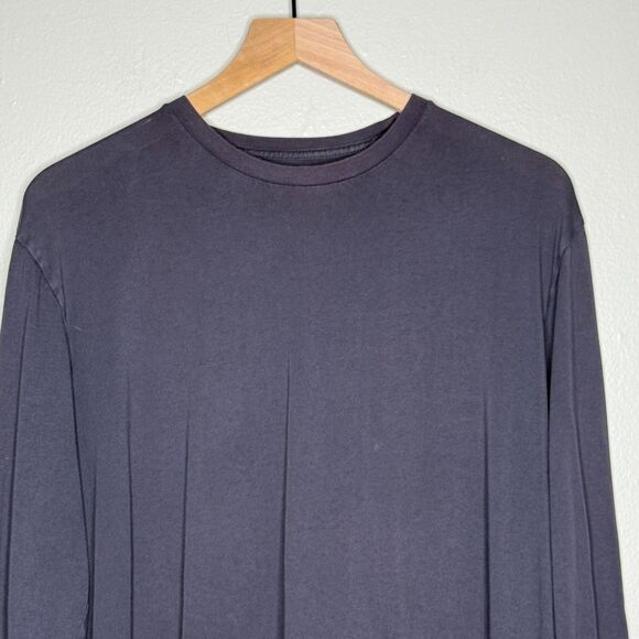 J.Crew Mens Broken-In T-Shirt Large Navy‎ Blue Basics Neutrals Long Sleeve Soft - Picture 7 of 10